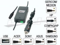 Dlh Car & Aircraft Adapter 19V-90W USB C-M-I-T-U-E-K3 (DY-LI881)